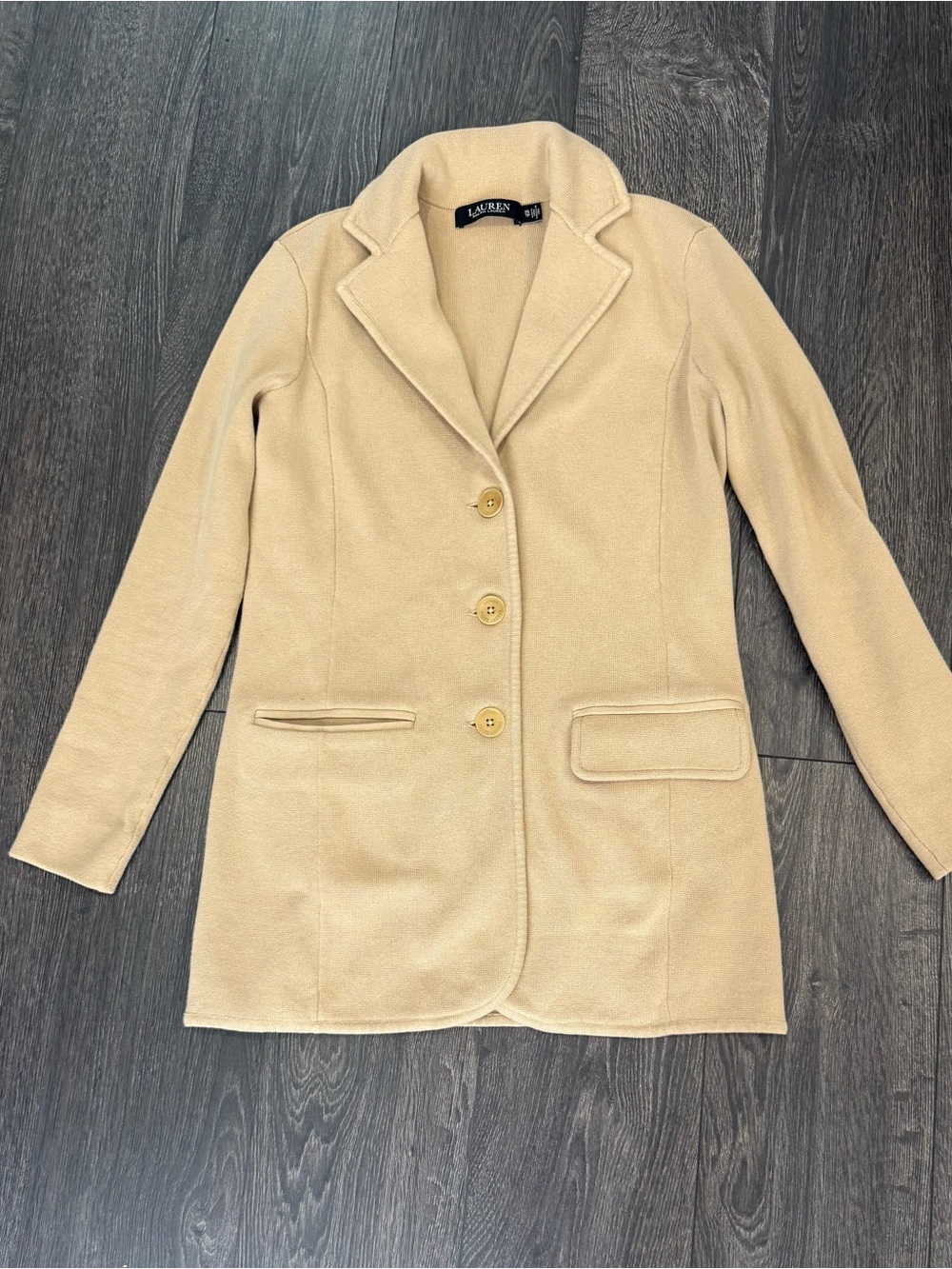 Ralph Lauren Cream Single-Breasted Blazer Jacket